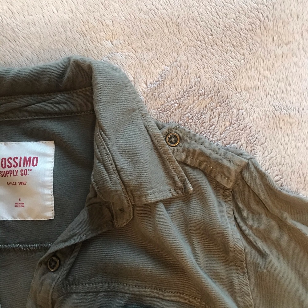 Army Green Button Up Shirt - Picture 7 of 8